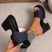 In-stock Wholesale 2025 Summer European And American Style Open-toe Women's Sandals, Fashionable Wedge Heel Leopard_vogvips.com