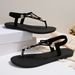 Factory Direct Fairy-style Summer New Flat Beach Versatile Outdoor Thong Simple Ethnic Large Size Women's Sandals_vogvips.com