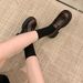 Leather Small Leather Shoes Platform Sole One-pedal Loafers British Commuter Single Shoes Jk Shoes_vogvips.com