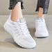 Women's Shoes Sneakers Soft-soled Mother Shoes Fly-woven Breathable Mesh Shoes Casual Shoes_vogvips.com