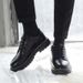 Spring And Autumn Thick-Soled Black Leather New Versatile Men's Business Formal Casual Shoes_vogvips.com
