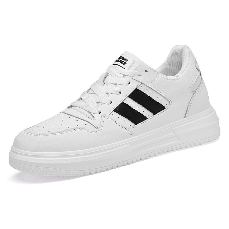 Invisible Height Increase Men's Shoes Casual Little White Board Shoes Men's Breathable Wear-resistant Non-slip Thick Sole_vogvips.com