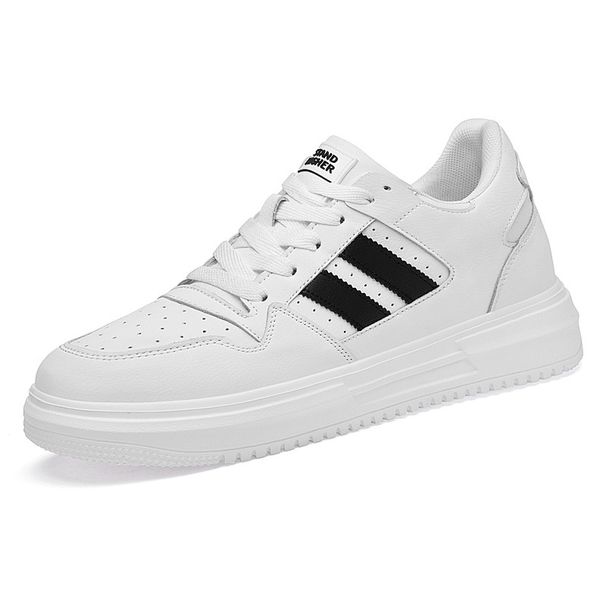 Invisible Height Increase Men's Shoes Casual Little White Board Shoes Men's Breathable Wear-resistant Non-slip Thick Sole_vogvips.com