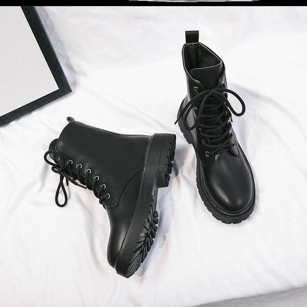 Martin For Women British Style 2025 Winter New Thick Sole Lace-up Stylish Motorcycle Ankle Internet Celebrity Spring_vogvips.com