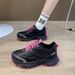 Dad Autumn New Item, Versatile White Women's Sponge Cake Casual Sports Shoes, Thick Soled Board Shoes_vogvips.com