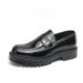 2025 Spring And Autumn Bright Face One Step Stepping Thick Bottom Height Increasing Leather Driving Casual Lazy Pink_vogvips.com