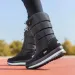 Woman Chunky Womens Shoes For Snow Boots Half High Moon Platform Mid Calf Round Toe Big Red Waterproof With Chic Point_vogvips.com
