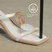 Cameido Ladies' Casual Daily White Pu Square-Headed Flip-Flops_vogvips.com