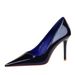 Elegant Pointed-Toe High Heels For Women - Chic Patent Leather Dress Shoes With Slimming Design, Perfect For Parties & Evening Events_vogvips.com