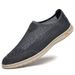 Men's Shoes Fly-woven Lazy One-pedal Simple Solid Color Soft-soled Casual Men's Board Shoes_vogvips.com
