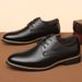 2026 47 Size Extra-large, 48 Size Men's Business Formal Leather Shoes, British Style, Black Color, Wedding Groom's Pointed-toe Leather Shoes_vogvips.com