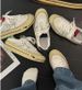 Thick-soled White Sneakers For Women, Casual And Versatile In Hong Kong Style, American Retro Distressed Tennis Dirty Board Shoes_vogvips.com