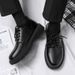 Men's Suit Leather Autumn British Style Business Formal Student Height Increasing Casual Soft Sole Waterproof Black Big_vogvips.com