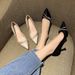 Women's 2026 Spring And Autumn New Fashion Rhinestone Pointed Toe High Heels Stiletto Heel Internet Celebrity Versatile_vogvips.com
