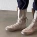 Women Boxing Boots ~Lace-Up Martin 2025 New Fashion Flat Sole German Training Stylish Boxing Casual Ankle Boots_vogvips.com