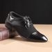 2026 Spring And Autumn New Men's Business Dress Casual Leather Korean Edition Pointed British Photography Groom Wedding_vogvips.com