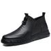 Wind Men's High-top Martin Boots Men's Wind Military Boots Fleece Thermal Boots Men's Casual Leather Shoes_vogvips.com