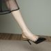 Rivet High-heeled For Women, New Summer 2026 Model, Studded Stiletto Pointed-toe Sandals, Sexy And Elegant Closed-toe_vogvips.com