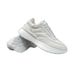 Men's Leather Thick Soled Dad Casual Sports Men's Trendy Shoes, Color Blocked White Shoes_vogvips.com