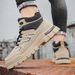 2025 Autumn High-top Men's Martin Fashion Leather Patchwork Thick-soled Height-increasing Lace-up Motorcycle Yellow_vogvips.com