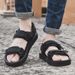 Extra Large Size Men's Sandals Summer Beach Shoes Fat Feet Loose Breathable Trendy Casual Sports Sandals_vogvips.com