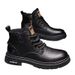 European Warm Series Martin Boots 2025 Winter Plush Lined Warm High-top Leather Cotton Trendy Versatile British Style Men's Shoes_vogvips.com