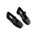 French-style Square-toed Chunky Mid-heel Mary Jane For Women, 2025 Autumn New Vintage Shallow-cut Shoes To Match Skirts_vogvips.com