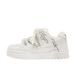 Women's Shoes Niche Design Double Lace Bread Shoes, Casual And Versatile Unisex Couple Sneakers, Men's Shoes_vogvips.com