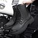 Automne Hiver Nouveau Martin Bottes Tendance Hommes Haute Bottes En Cuir Bottes De Travail Bottes De Moto Imperméable Et Antidérapant_vogvips.com