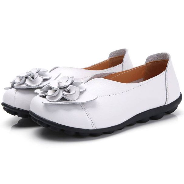 Spring/Summer Flower Comfortable Bean Women's Shoes Flat Women's Singles Shoes_vogvips.com