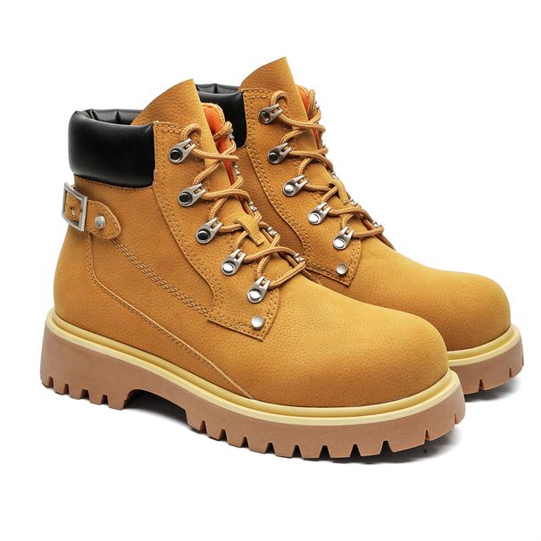 Retro Tooling Martin Boots Outdoor Casual Rhubarb Boots Thick-soled Heightening Locomotive Wind Japanese Short Boots_vogvips.com