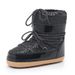 Exported To Europe And America Winter Space Thick Sole Sequin Real Fur Short Snow Trendy Ski Boots Lace-up Women's Shoes_vogvips.com