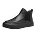European Warm Series New High-top Martin For Men With Fleece, Casual Short Boots, British Style Boots_vogvips.com
