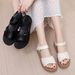 Women's Sandals For Mothers, Middle-aged And Elderly Summer New Non-slip Soft-soled Flat Shoes, Comfortable Casual Shoes_vogvips.com