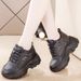 Real Leather Thick Soled Inner Height Increasing Women's Shoes, 2025 Autumn And Winter Hot Items, Versatile Dad Shoes, Travel Fashion Shoes_vogvips.com