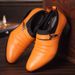 TerraStride Spring And Autumn Leather With 5cm Hidden Wedge, Trendy Men's Business Formal Casual Sh, British Style Pointed Toe_vogvips.com