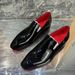 Voyage 2025 Summer Red Sole Men's Leather Business Formal Trendy Casual Pointed Toe Slip-On Hairstylist Shoes_vogvips.com