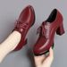 Versatile And Lightweight High-heeled Fashionable Loafers For Middle-aged Women, Round-toed Runway Shoes, 2025 New_vogvips.com