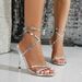 Foreign Trade 2025 European And American Summer New Patent Leather Thin Heel Women's Solid Color Large Size Open-Toe_vogvips.com