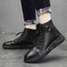 Men's Stylish Leather Shoes Formal Shoes Boots Ankle Boots For Men_vogvips.com