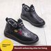 Women's Cotton Shoes Winter Ladies Middle Aged Mother Shoes One Step Women's Plus Velvet Thickened Comfortable Warm Snow Boots_vogvips.com