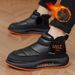 Men's Winter Snow Boots Waterproof Slip-Resistant High-Top Insulated Thick Sole Outdoor Cotton Shoes For Cold Weather_vogvips.com