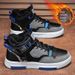 Men's Winter Thermal Lined Slip-Resistant Casual Sneakers - Lightweight Work Boots With Anti-Slip Rubber Sole For Comfort & Durability_vogvips.com
