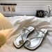 Unique Wedge Heel Rhinestone Toe-Loop Sandals Fairy Shoes For Summer Outdoor Wear 2025 New Beach Style_vogvips.com