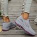 Spring Autumn Women's Trainers Women's Shoes Breathable Mesh Casual Sneakers Chunky Sole Affordable 1233_vogvips.com