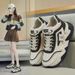 Sports Shoes For Women In Autumn 2025, New Thick Soled Versatile Dad Shoes, Anti Slip Soft Soled Casual Running Shoes, White Shoes_vogvips.com