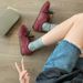 Inner Height Increase Fashionable Contrasting Color Pair Of Shoelaces Pinecones Casual Sports Moral Training Shoes Women's Shoes Genuine Leather_vogvips.com