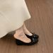 Gentle Bow Ballet Single Shoe For Women In The Spring Of 2026, New Style With Increased Height And Thick Sole For Commuting_vogvips.com