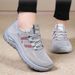 Women Casual Sports Breathable Lightweight Sneakers Anti-slip Flats Outdoor Running Walking Female Vulcanized Shoes_vogvips.com