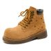 Martin Boots Tooling Boots Heightening Short Boots Tough Guy Big Head High Top Rhubarb Boots_vogvips.com